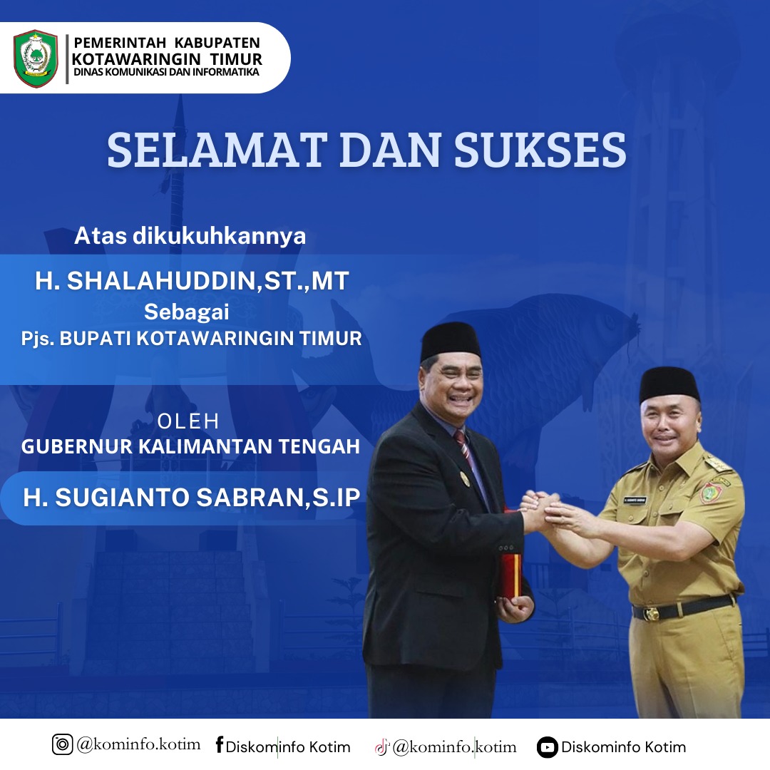 <p>Pengukuhan Pjs Bupati Kotim oleh Gubernur Kalteng Sugianto Sabran, di Palangka Raya, Rabu (25/9).</p>