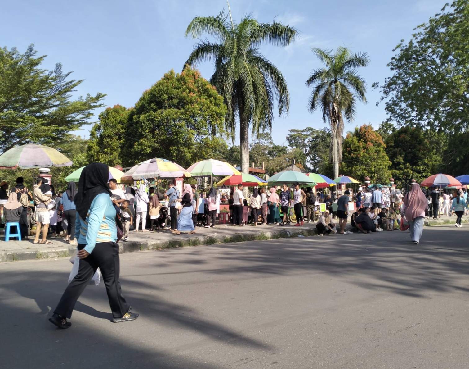 <p>Kawasan Taman Kota Sampit yang dijadikan area CFD. </p>
