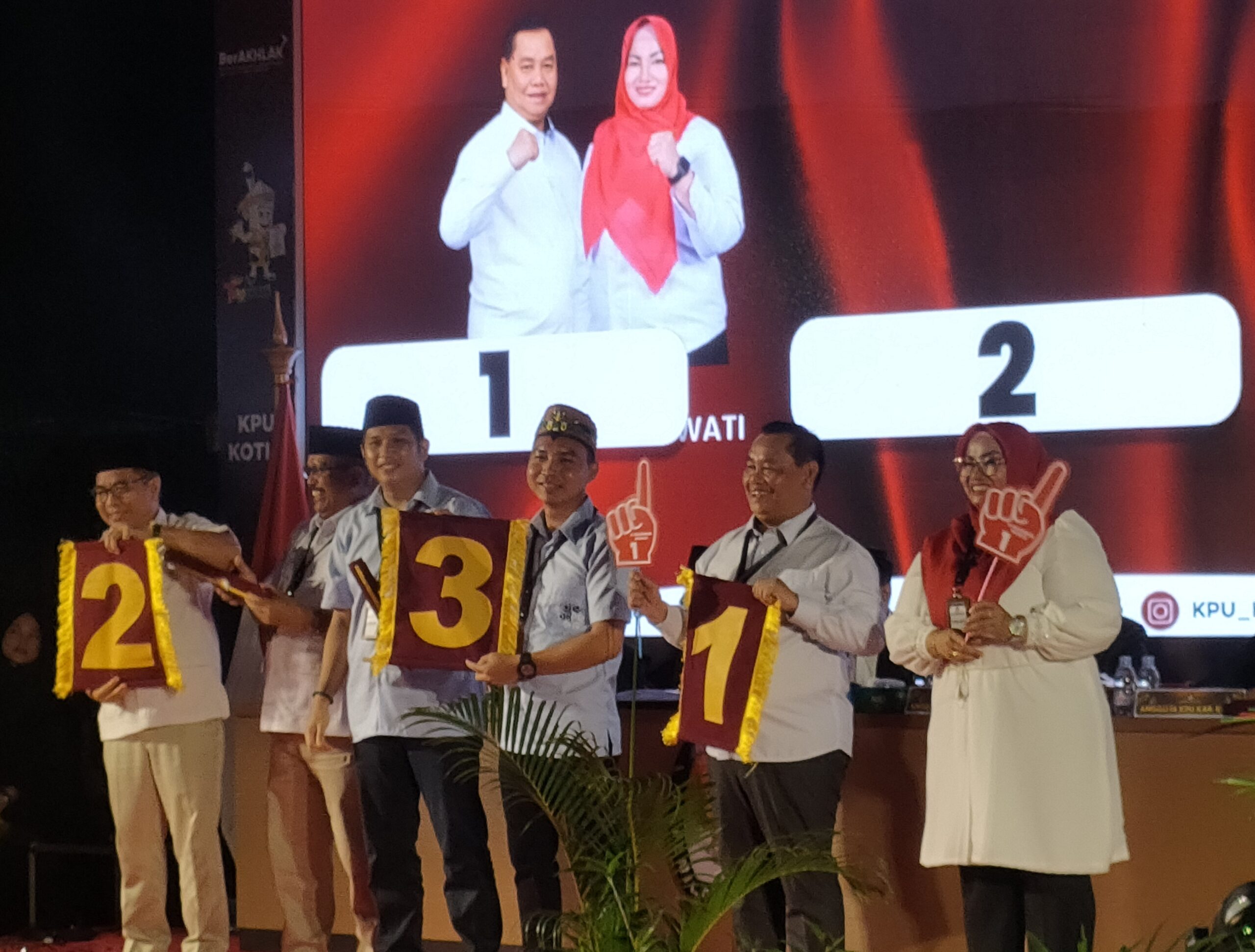 KPU Kotim Tetapkan Nomor Urut Paslon Bupati dan Wakil Bupati 2024