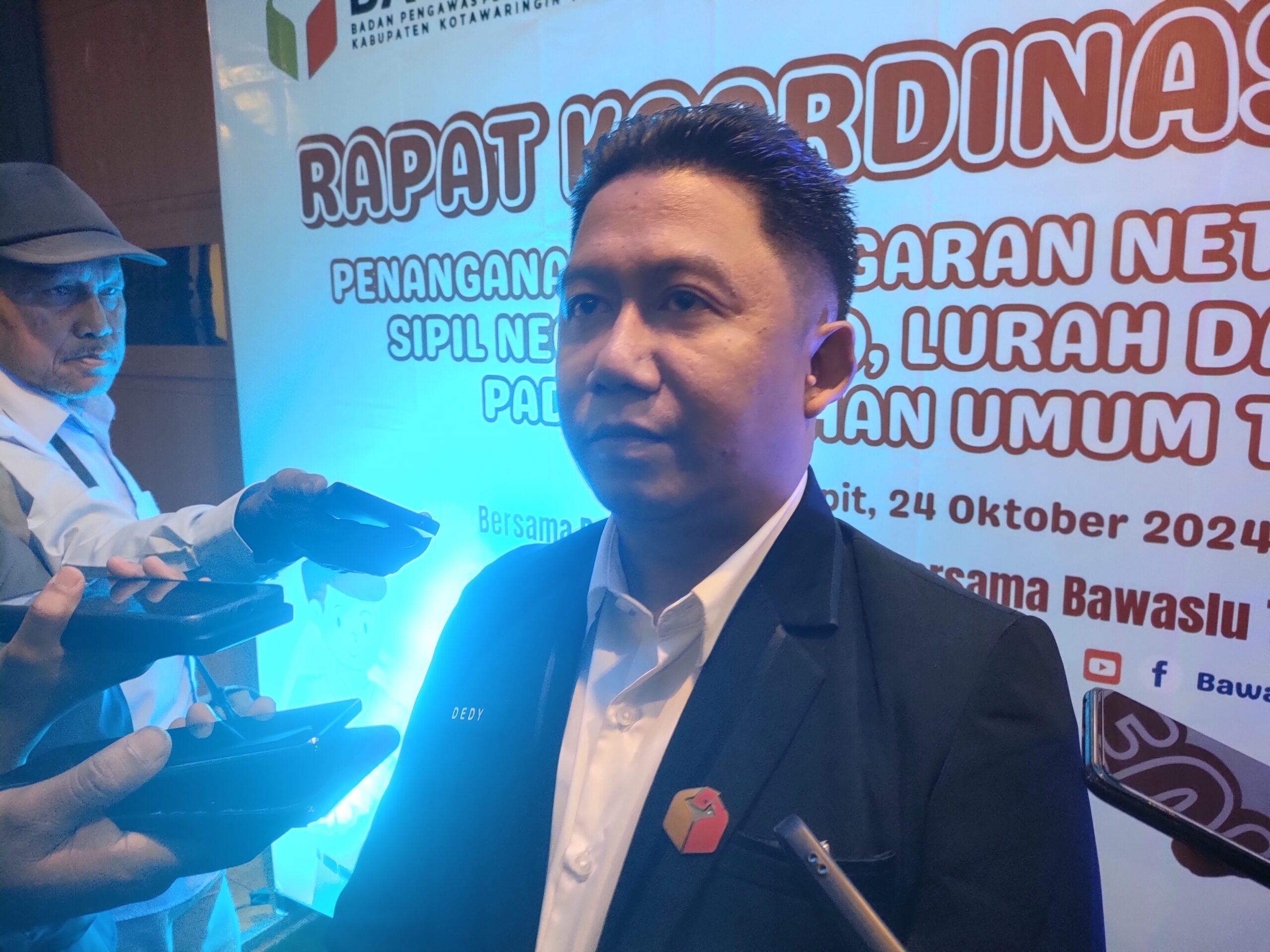 <p>Koordinator Divisi Penanganan dan Data Informasi Bawaslu Kotim, Dedy Irawan. </p>