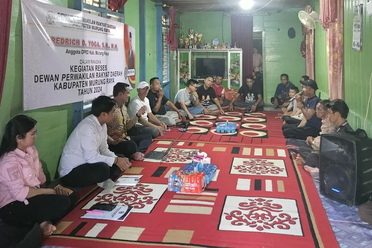 Reses Anggota DPRD Murung Raya, Dominggus Yoga Serap Aspirasi Warga Muara Sumpoi