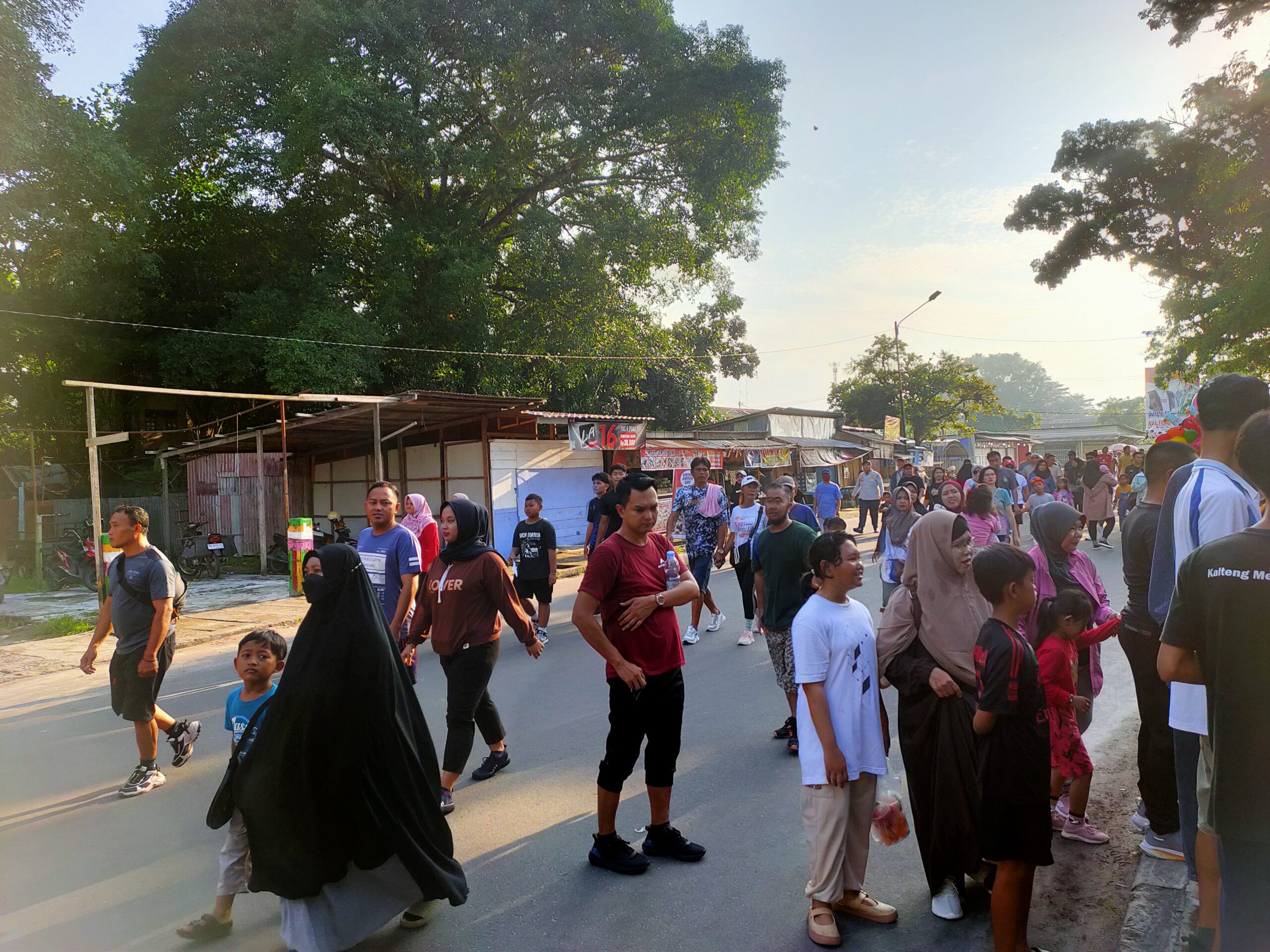 <p>Kegiatan CFD di kawasan Taman Kota Sampit. </p>