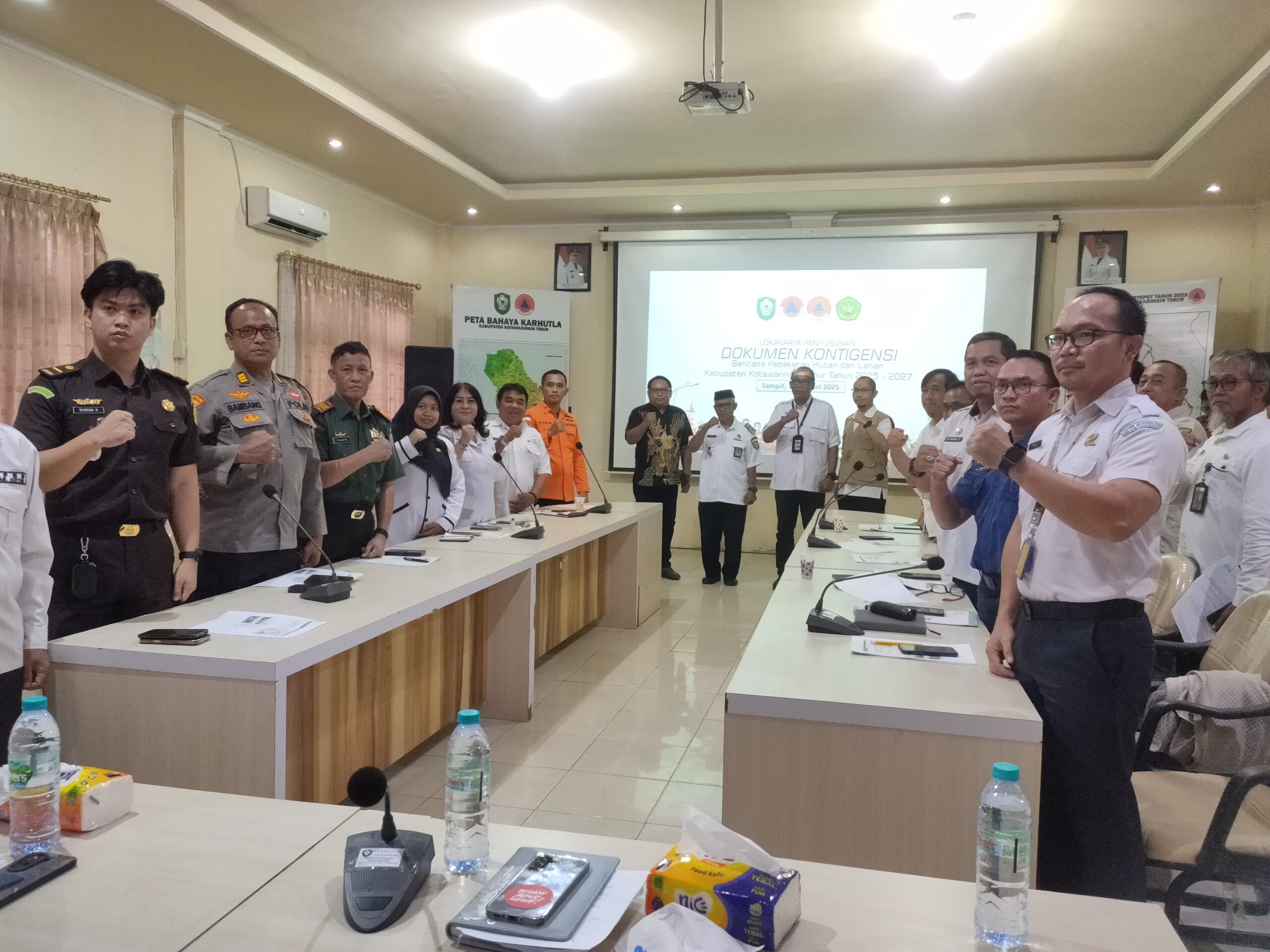 <p>Kegiatan Lokakarya Kontingensi Karhutla yang digelar, Rabu (11/6/2025).</p>