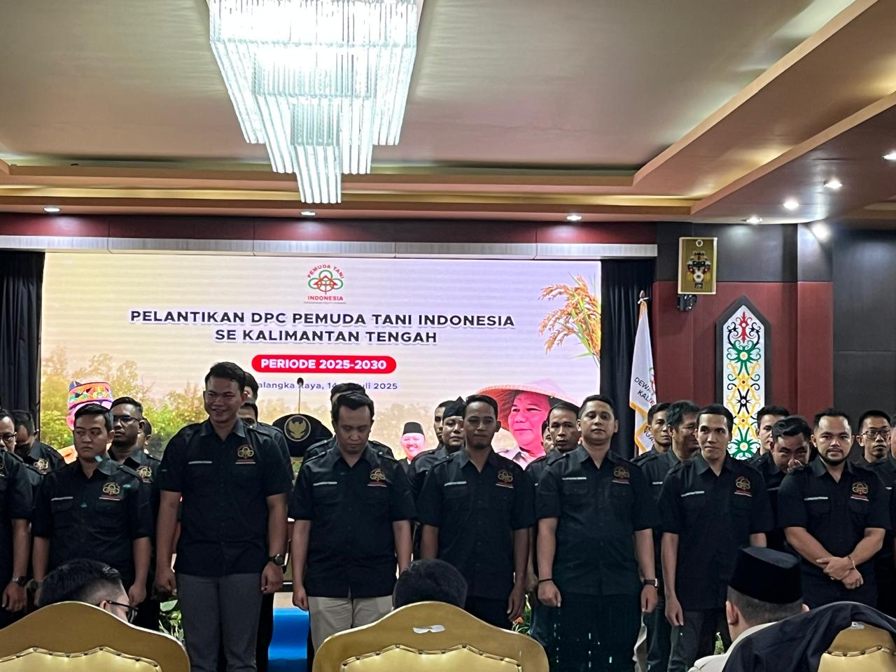 <p>Pelantikan pengurus DPC Pemuda Tani Indonesia (PTI) se Kalimantan Tengah di Palangka Raya, Senin (14/7/2025). (Foto : Syaiful)</p>