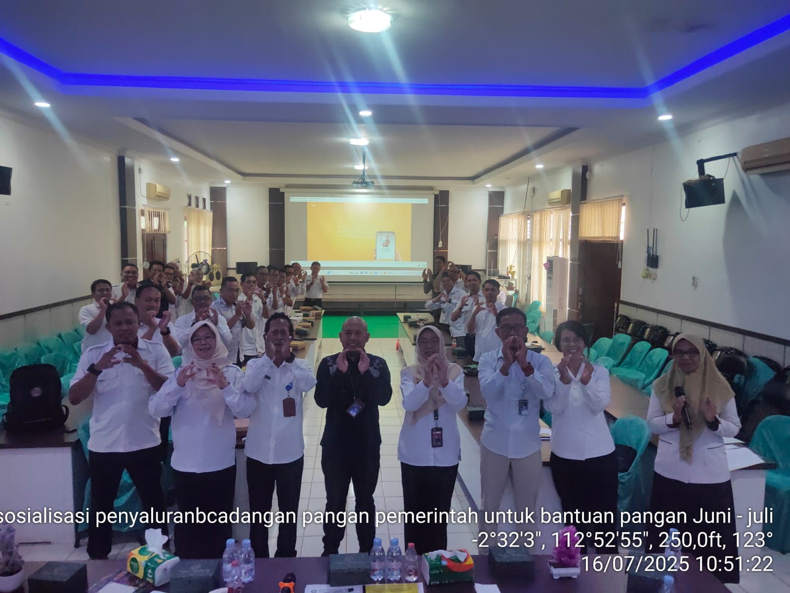 <p>Sosialisasi cadangan pangan pemerintah untuk Banpang Juni-Juli, Rabu (16/7/2025). (Foto : Bulog Kotim) </p>