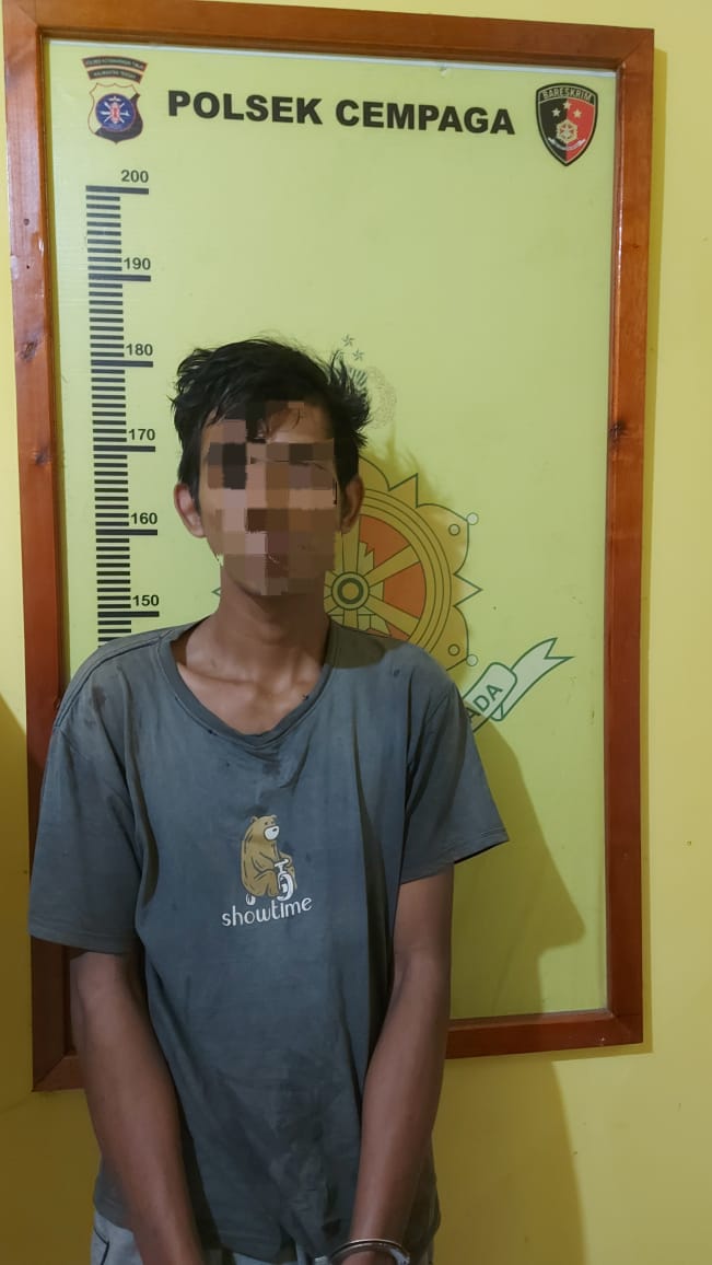 <p>S pelaku pencurian yang diamankan oleh pihak kepolisian Polsek Cempaga beberapa waktu lalu. (Foto: IST) </p>