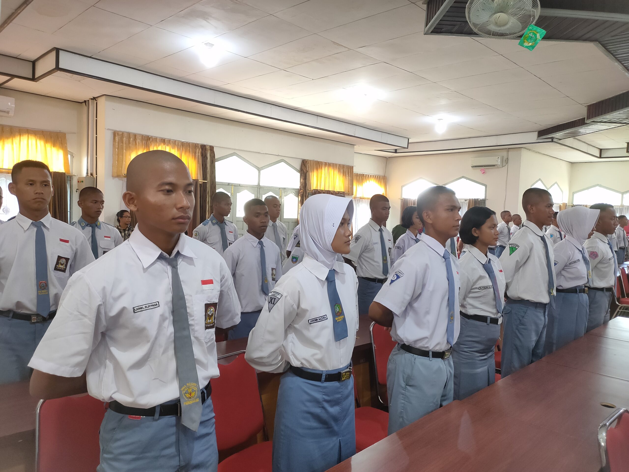 <p>Calon anggota Paskibraka Kotim mengikuti pembukaan Pusdiklat, Senin (4/8/2025). (Foto : Andri)</p>