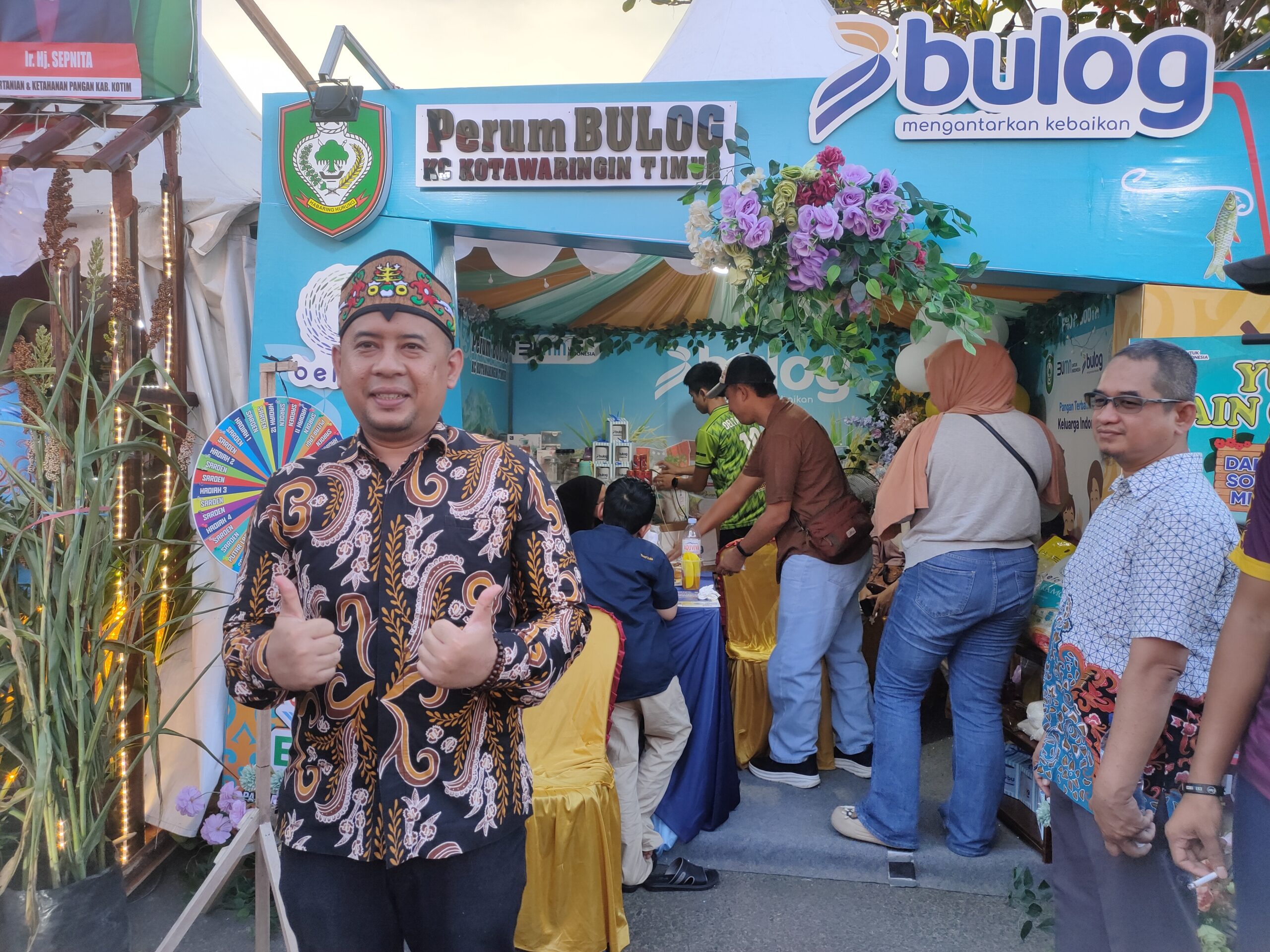 <p>Stan Bulog di Sampit Trade Expo 2025, Rabu (27/8/2025). (Foto : Andri)</p>