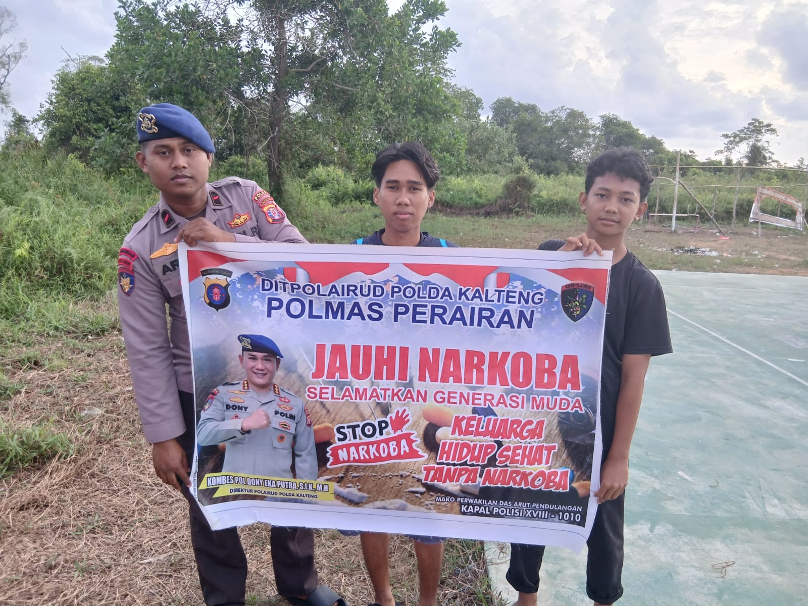 Personel Ditpolairud Imbau Pemuda Jauhi Narkoba dan Kembangkan Kreativitas