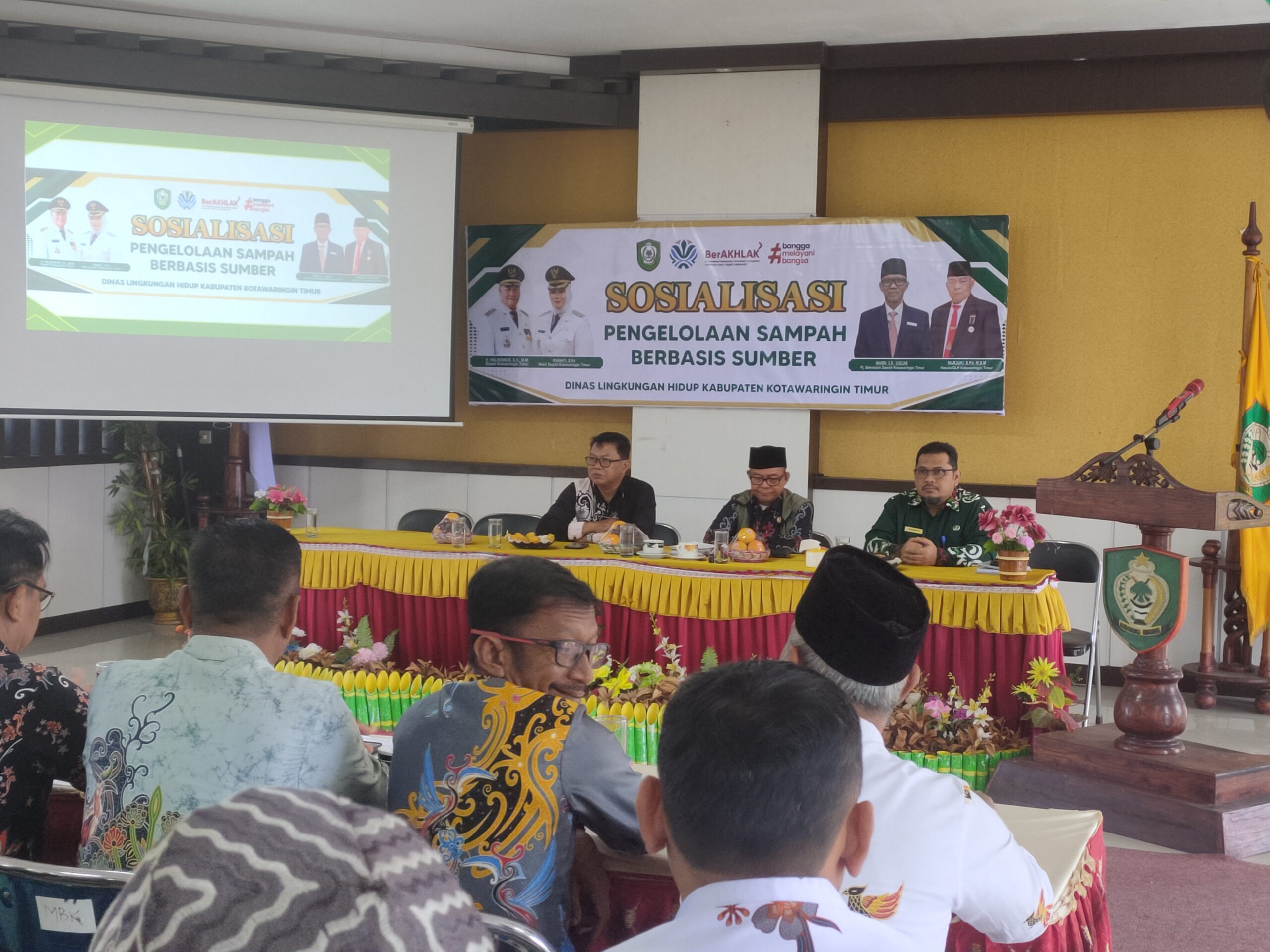 <p>DLH Kotim gelar sosialisasi sampah berbasis sumber, Kamis (11/9/2025). (Foto : Andri)</p>