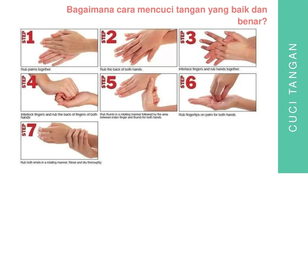 <p>Ilustrasi mencuci tangan yang baik dan benar. (Foto : Ist)</p>