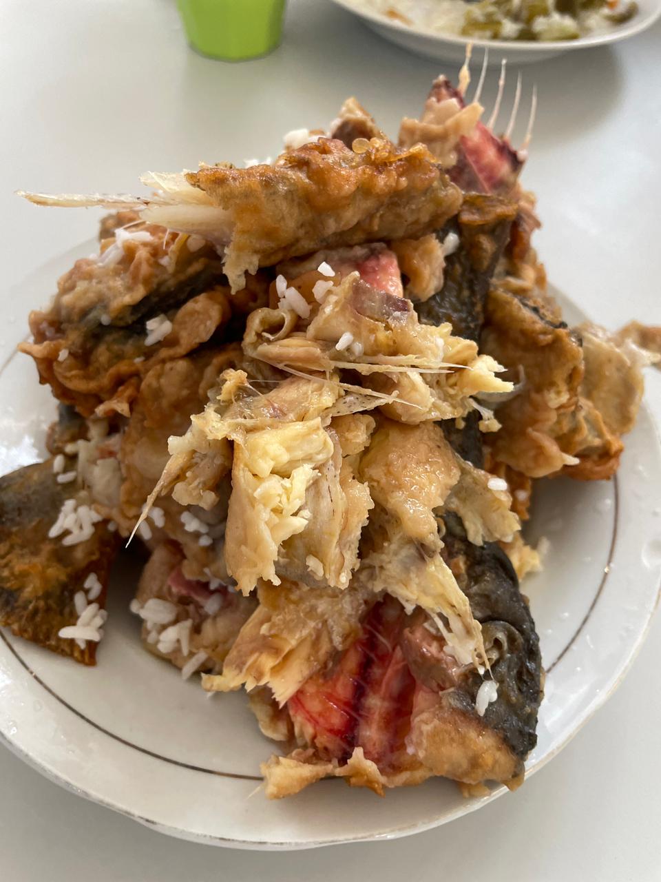 <p>Ikan goreng yang menjadi menu bagi siswa-siswi Sekolah Rakyat belum matang. (Foto: Ist)</p>