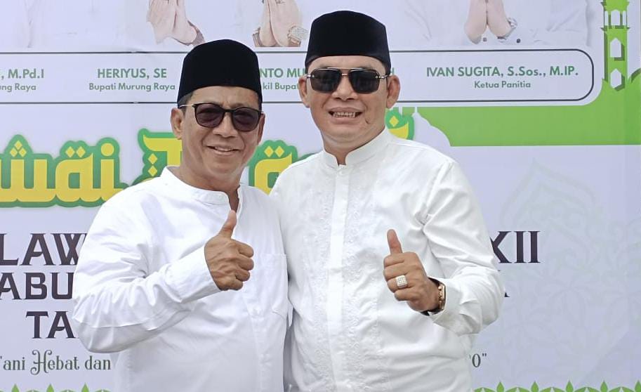 <p>Bupati Murung Raya Heriyus (kiri) dan Wakil Bupati Murung Raya Rahmanto Muhidin (kanan), Rabu (3/9/2025). (Foto : Dok)</p>