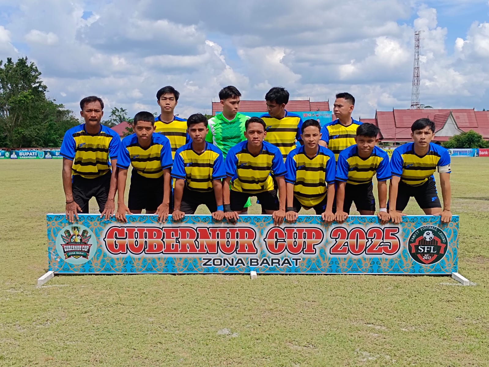 <p>Squad Cempaga All Star saat bertanding di Piala Gubernur Zona Barat di Lapangan Stadion 29 Nopember 2025 lalu. (Foto: Ist) </p>