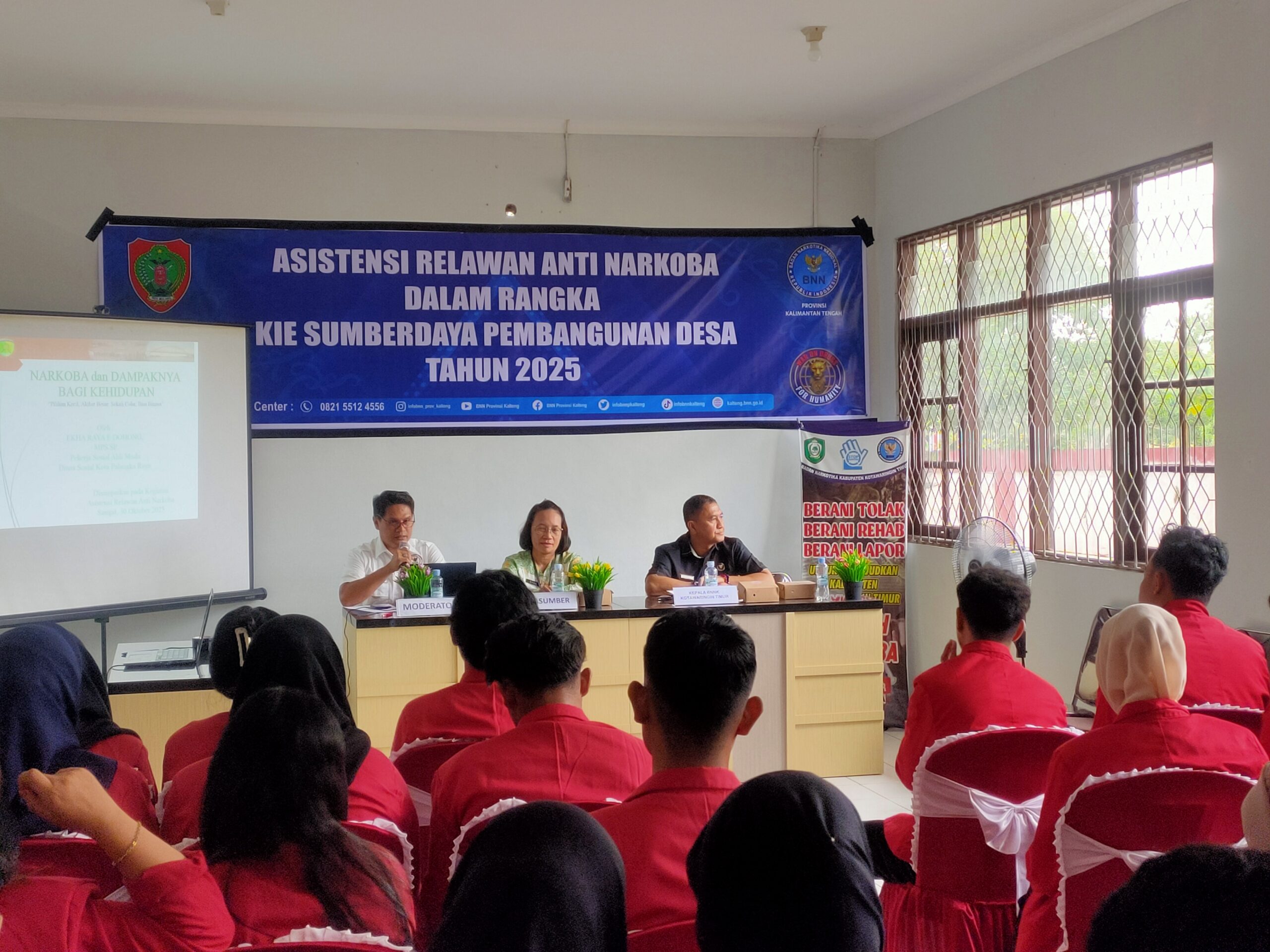 <p>Kegiatan Asistensi Relawan Anti Narkoba, di aula Kantor BNNK Kotim, Kamis (30/10/2025). (Foto : Ist)</p>