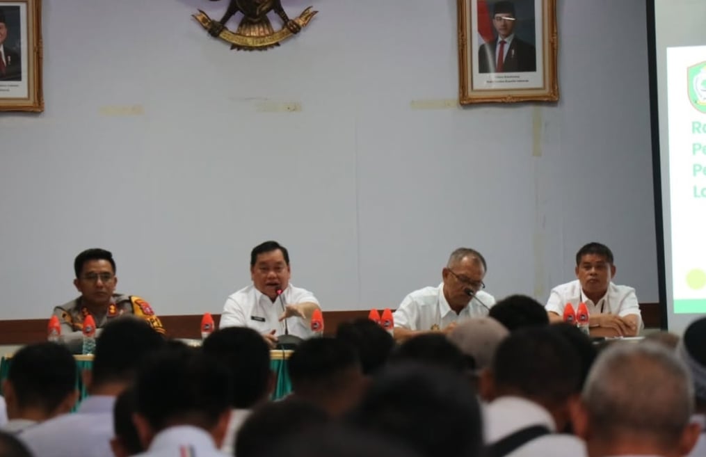 <p>Rapat koordinasi lahan jagung untuk ketahanan Nasional, Rabu (15/1).</p>