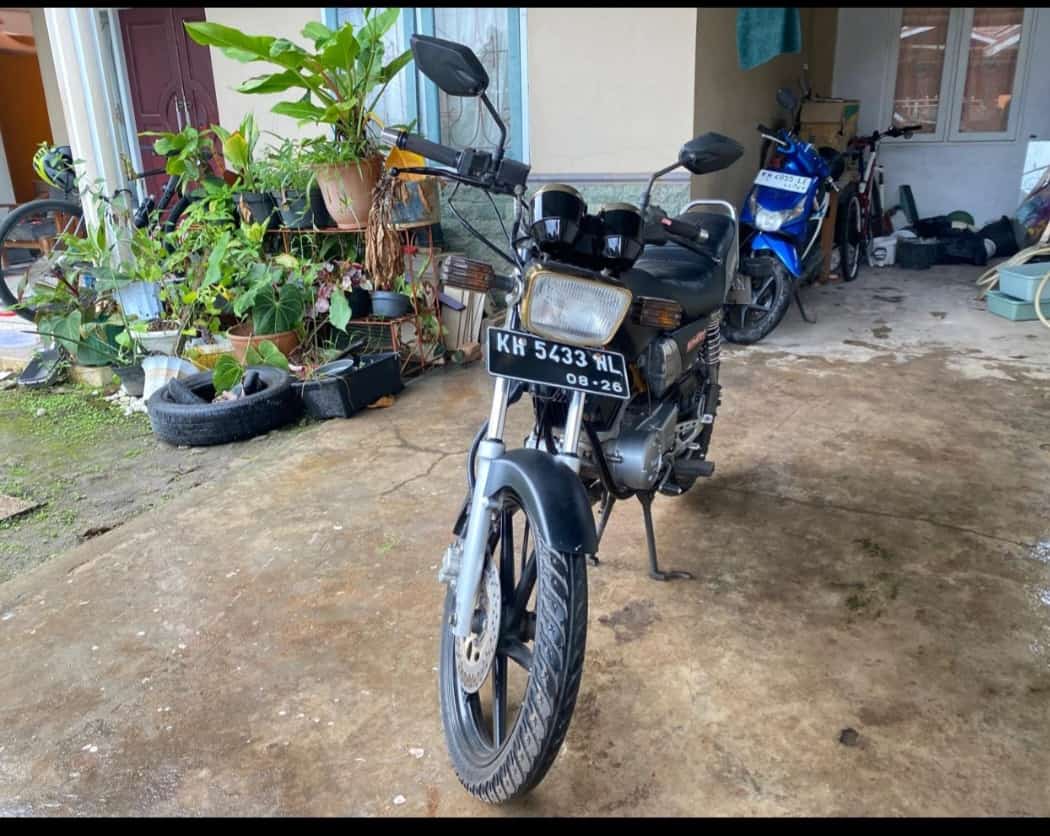 <p>Motor korban yang dicuri maling</p>
