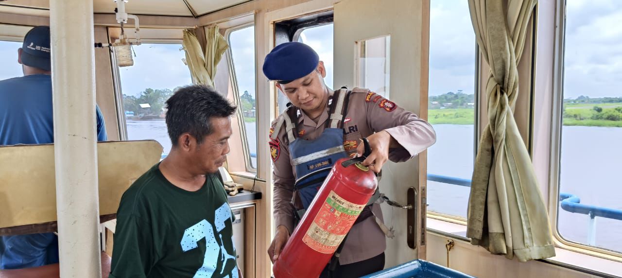 Patroli Rutin di DAS Mentaya, KP XVIII-2005 Tegaskan Pentingnya Keselamatan Pelayaran