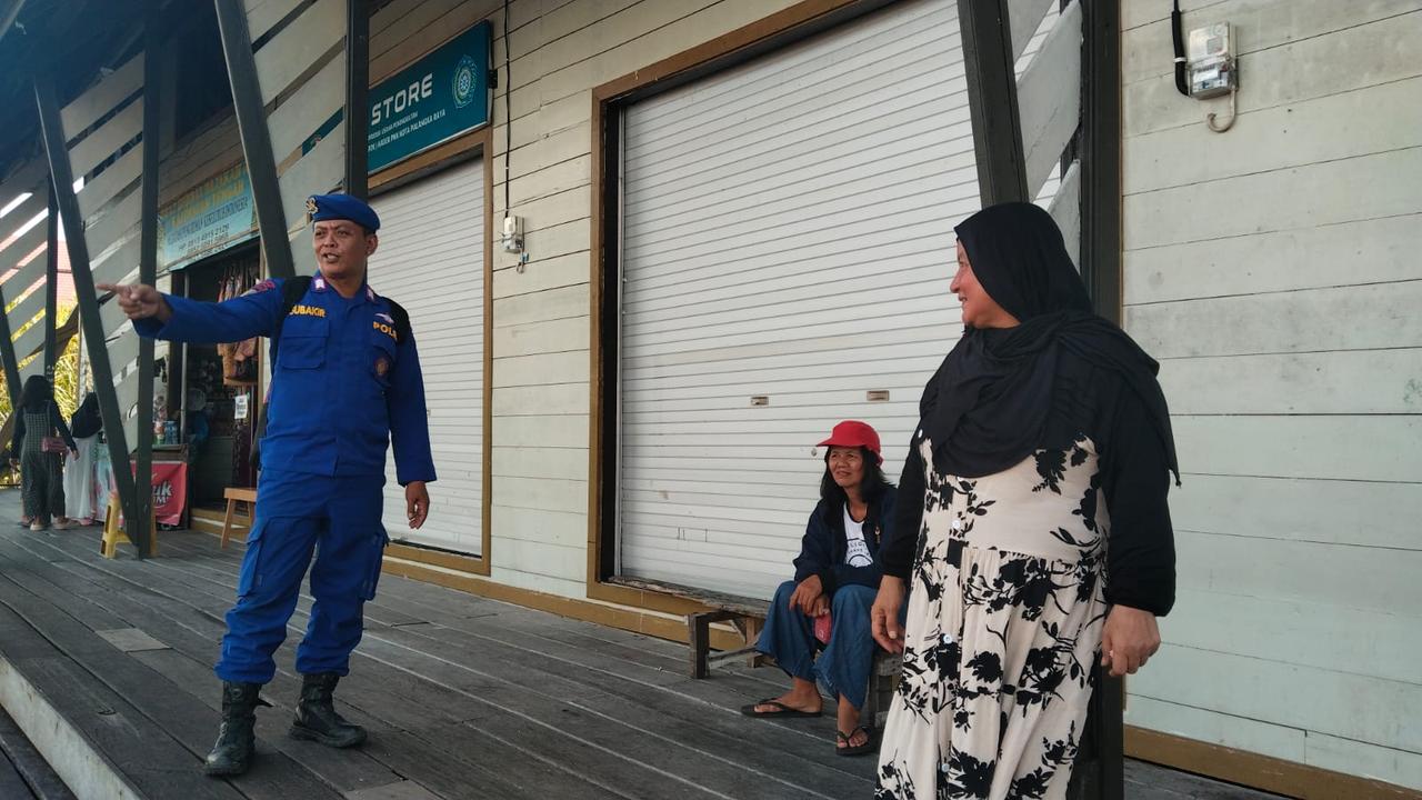 Ciptakan Situasi Aman, Ditpolairud Polda Kalteng Laksanakan Sambang ke Desa Binaan