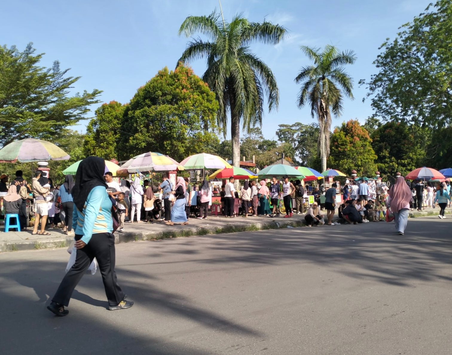 <p>Kawasan Taman Kota Sampit yang dijadikan area CFD. </p>