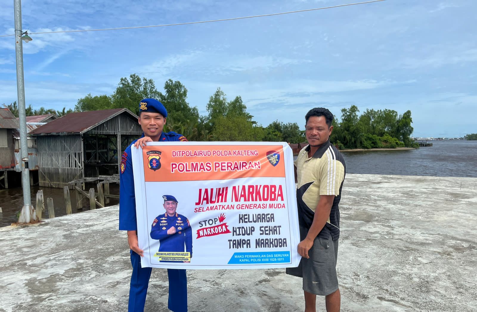 Ditpolairud Polda Kalteng Imbau Warga Seruyan Jauhi Narkoba Demi Keamanan Lingkungan