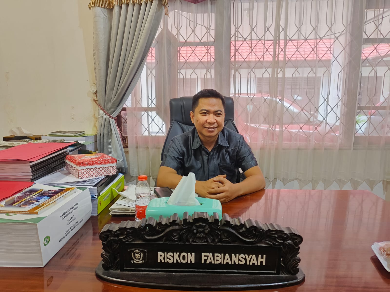 <p>Wakil Ketua Komisi III DPRD Kotim, Riskon Fabiansyah. (Foto: Apri) </p>