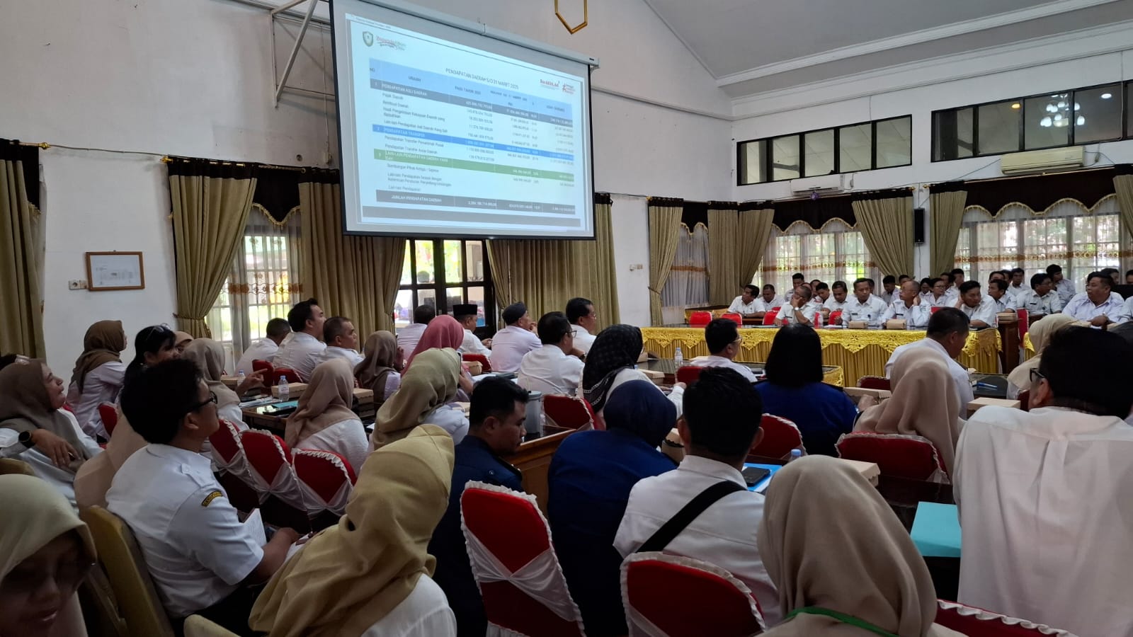 <p>BPS Kotim saat memaparkan perkembangan indikator makro ekonomi di Kota Sampit, Rabu (4/6/2025). </p>