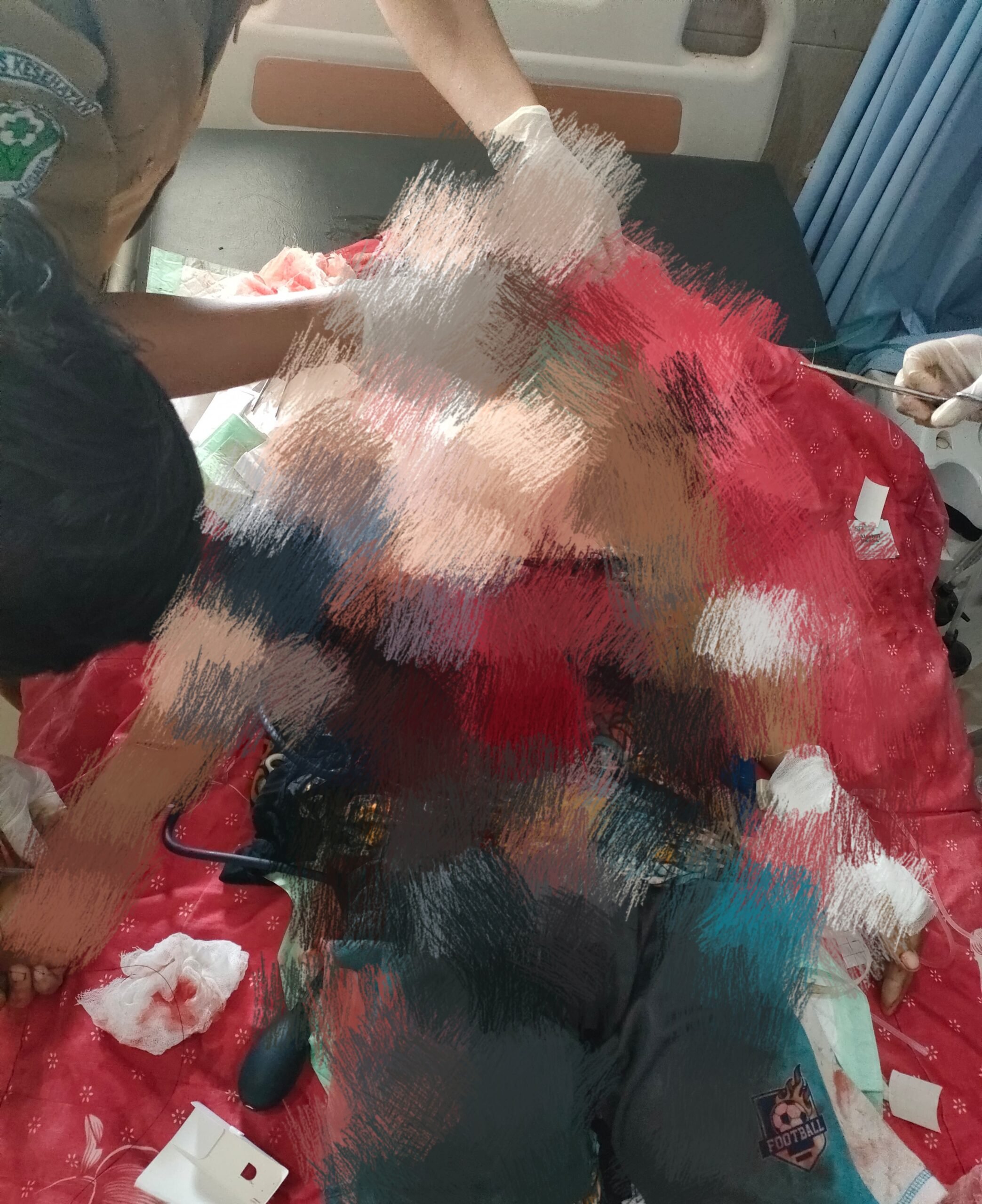 <p>Kondisi Korban saat berada di Rumah Sakit, Selasa (22/7/2025). (Foto: Ist) </p>