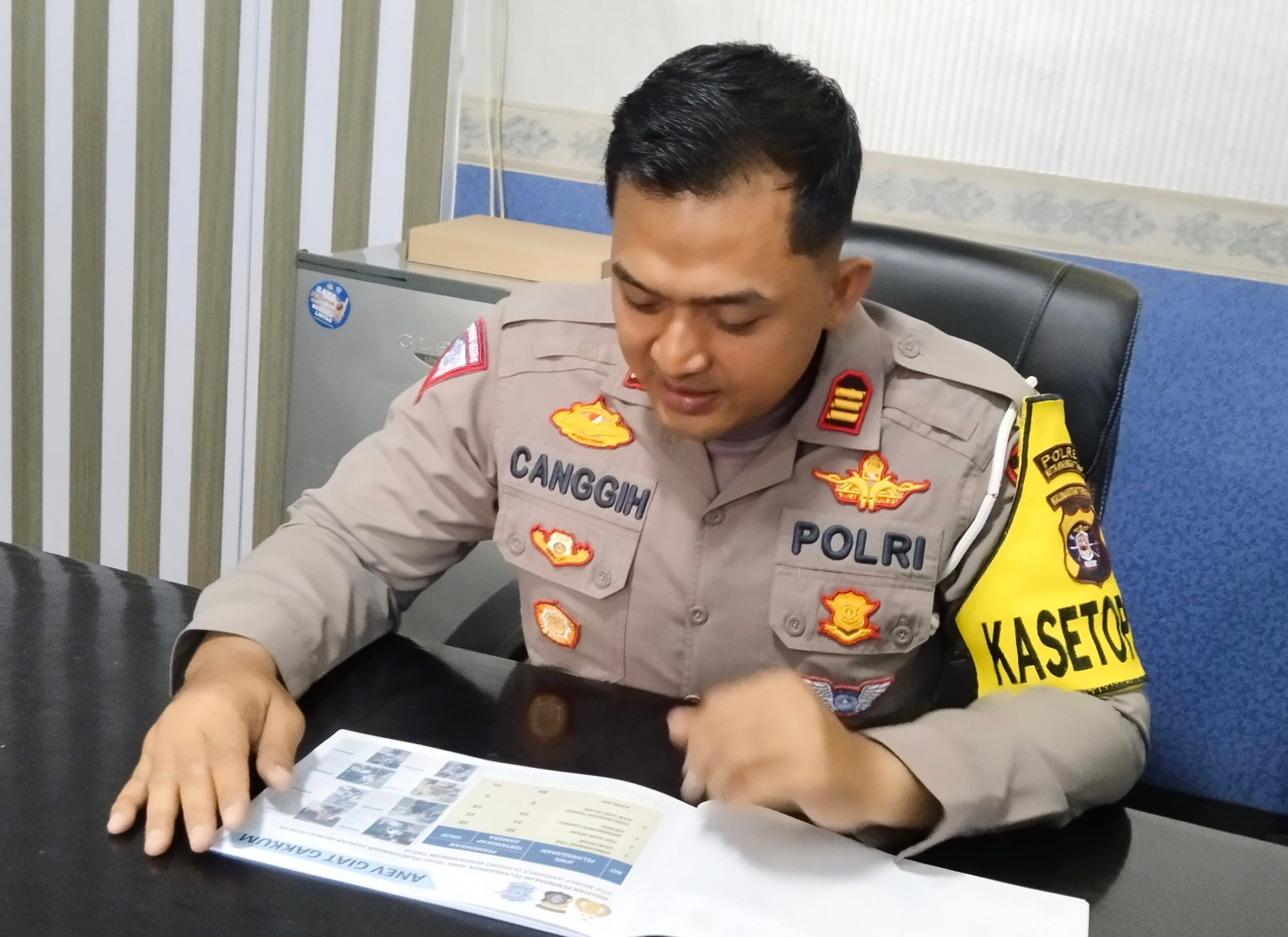 <p>Kasat lantas Polres Kotim AKP Firdaus Canggih Pamungkas</p>
