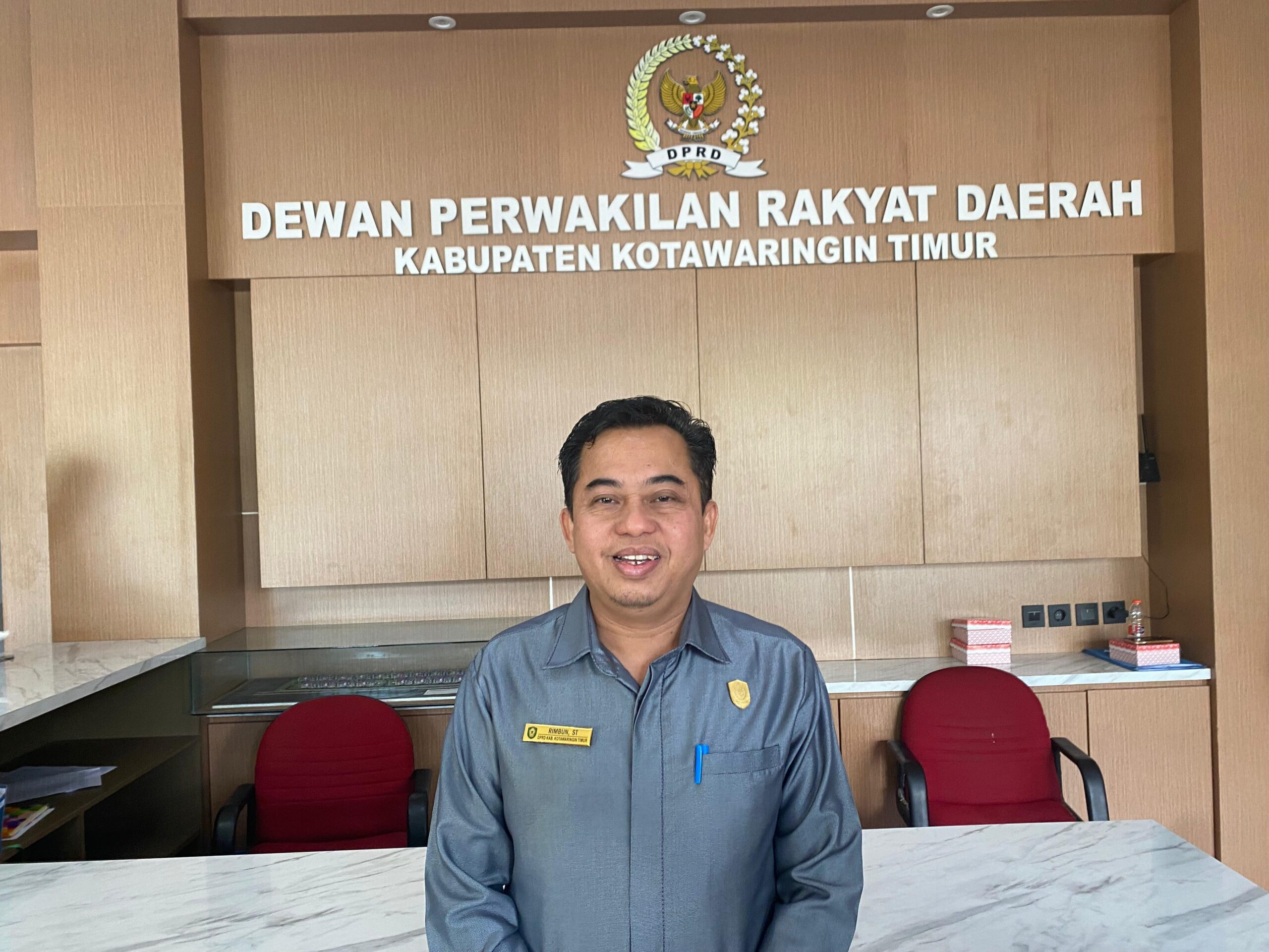 <p>Ketua DPRD Kotim, Rimbun. (Foto: Apri) </p>