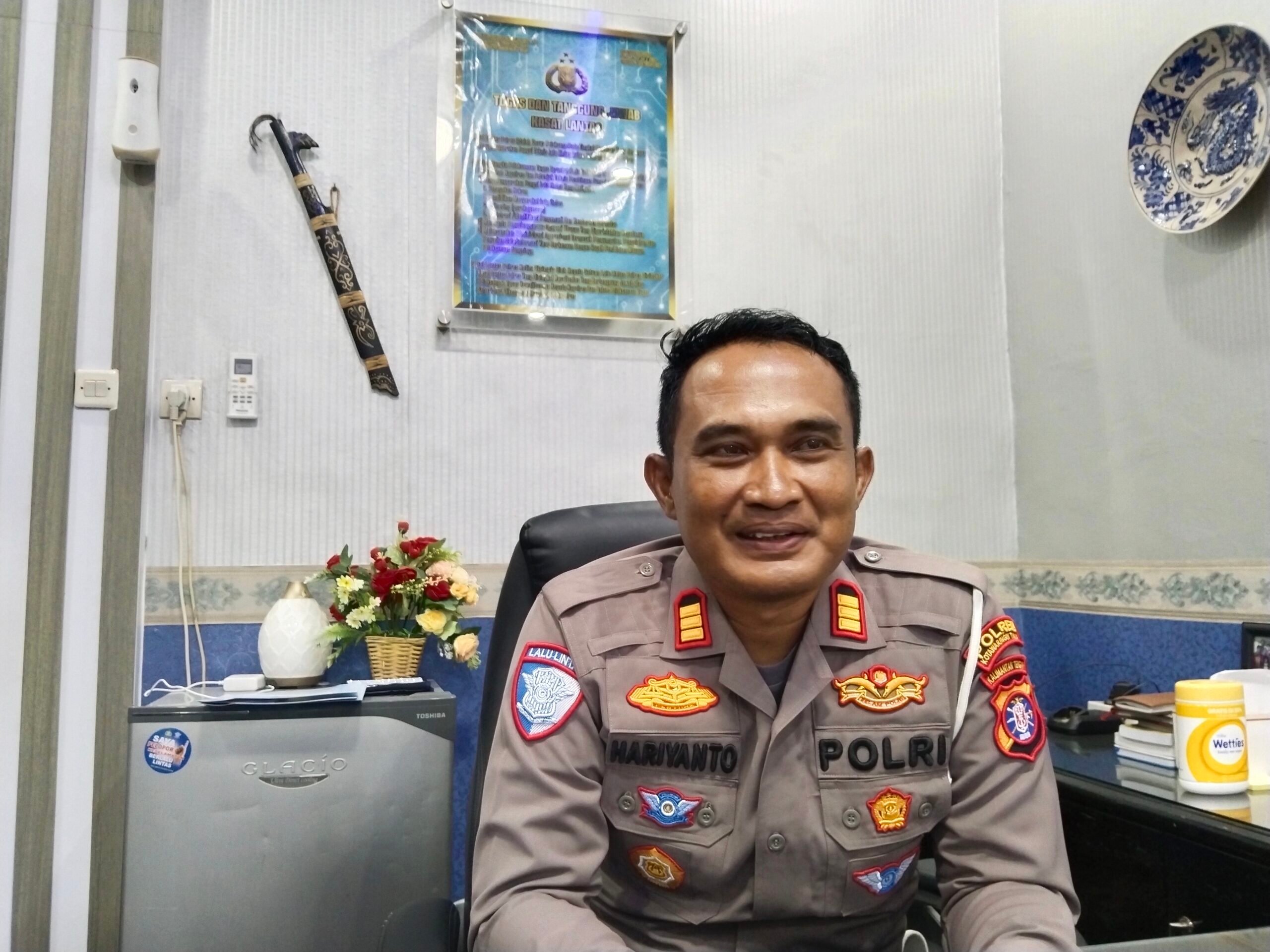 <p>Kasat Lantas Polres Kotim, AKP Hariyanto (Foto: Agus) </p>