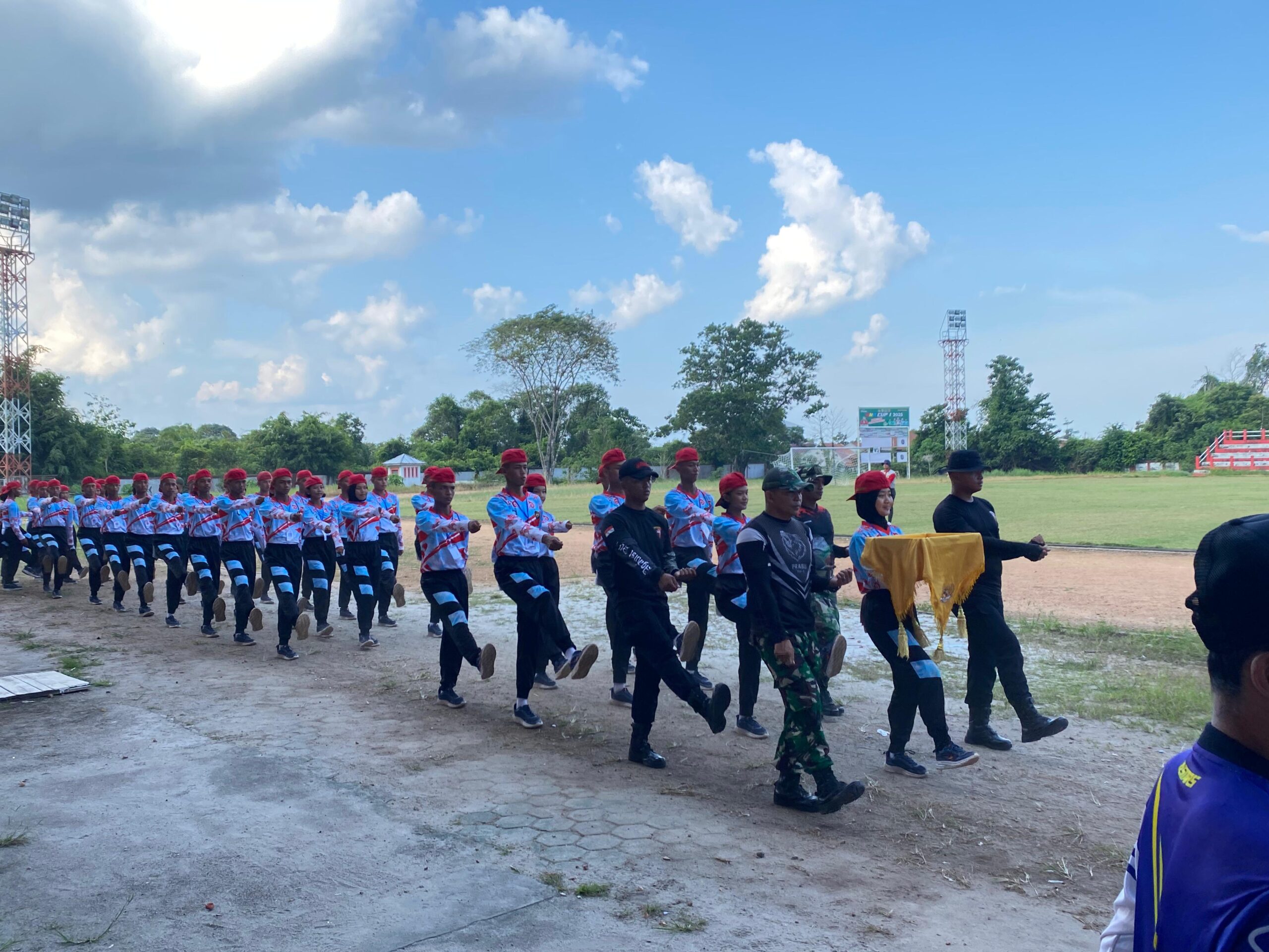 <p>Pasukan Paskibraka, saat berlatih untuk momentum HUT RI Ke-80, Sabtu (9/8/2025).(Foto: Ist) </p>