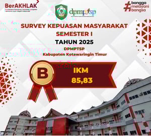 Respon Positif Masyarakat: DPMPTSP Kotim Raih IKM 85,83