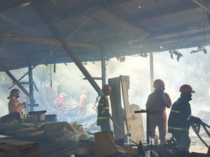 Kebakaran di Jalan Tjilik Riwut Sampit, Hanguskan Dua Bangunan