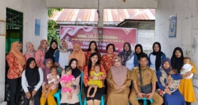 DWP DPMPTSP Kalteng Terus Dampingi Posyandu Dahlia I Desa Basawang