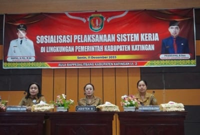Pemkab Katingan Sosialisasi Pelaksanaan Sistem Kerja