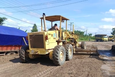 Pemkab Kotim Bergerak Cepat Perbaiki Jalan Lingkar Selatan