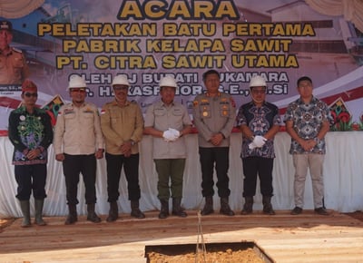 Pj Bupati Sukamara Apresiasi Investor Lokal PT Citra Sawit Utama Bangun PKS