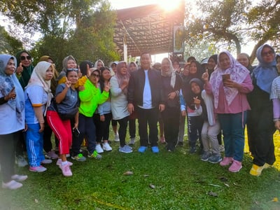 CFD di Taman Kota Sampit Dinilai Sukses, Halikinnor Janji Kembangkan