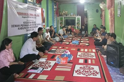 Reses Anggota DPRD Murung Raya, Dominggus Yoga Serap Aspirasi Warga Muara Sumpoi