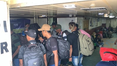 Ribuan Pemudik Mulai Tinggalkan Sampit 