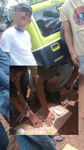 Naik Mobil Mewah, Pasangan Diduga Bandar Sabu Diciduk Polisi di Bukit Raya