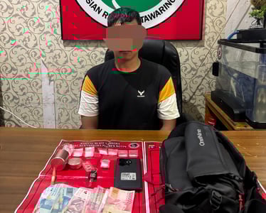 Satresnarkoba Polres Kotim Bekuk Pengedar Sabu di Sampit, Amankan 13,49 Gram Barang Bukti