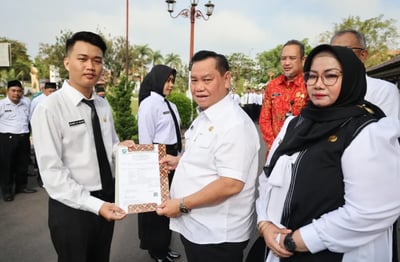 205 CPNS Kotim Terima SK, Bupati: Jangan Baru Setahun Sudah Minta Pindah