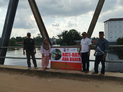 Pasca Serangan Buaya di Bagendang Tengah, BKSDA Resort Sampit Pasang Tiga Titik Papan Peringatan