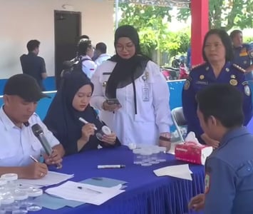 Wabup Dukung Tes Urine Pegawai Damkar untuk Wujudkan Lingkungan Kerja Bebas Narkoba