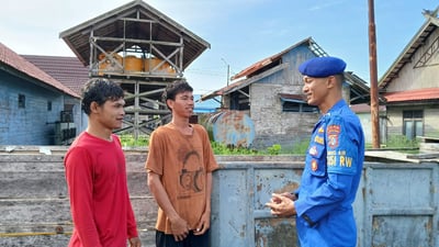 Ditpolairud Polda Kalteng Aktif Edukasi Bahaya Narkoba di Kuala Jelai Sukamara