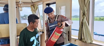 Patroli Rutin di DAS Mentaya, KP XVIII-2005 Tegaskan Pentingnya Keselamatan Pelayaran