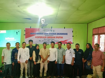 Desa Persil Raya Bentuk Koperasi Merah Putih