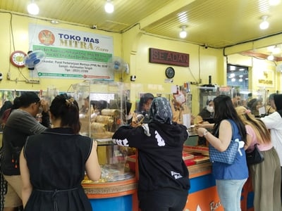 Harga Emas Antam Turun, Mitra Baru Sampit Diserbu Pembeli